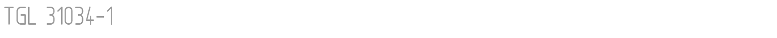TGL 31034 font preview